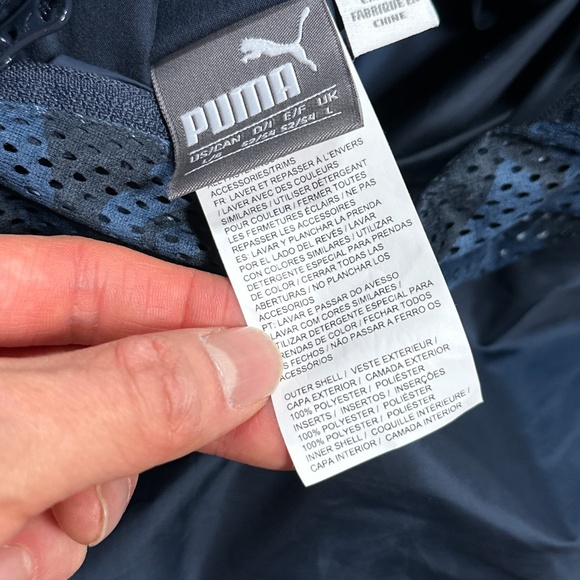 Puma x Red Bull Racing F1 Formula 1 Reversible Windbreaker Jacket Mens Large - Picture 13 of 15